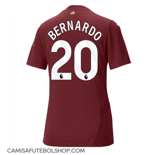 Camisa de time de futebol Manchester City Bernardo Silva #20 Replicas 3º Equipamento Feminina 2024-25 Manga Curta